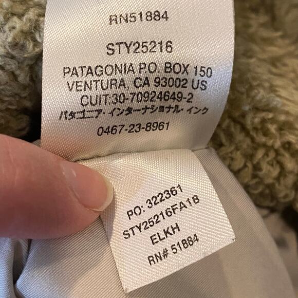 Patagonia Los Gatos Zip Up Fleece Vest Womens M Khaki Outdoor Slow Fashion Fuzzy - Picture 10 of 13